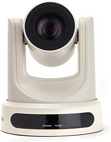 PTZOptics 20X SDI Оптично увеличение Live Streaming Телевизия Camera + HuddlecamHD Small Camera Pole Mount | за използване с 1 Тръба | Универсален дизайн (бял)