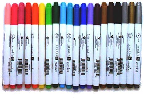 Студио G - 20 Broad Bullet Point Marker Pen Пакет Set for Adult Color Books - Hampton Art