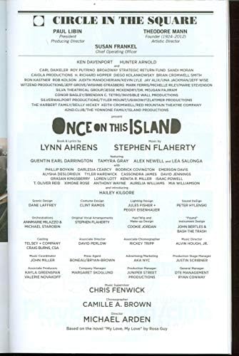 Един ден на този остров Бродвейская билборд + Куентин Ърл Даррингтон, Тамира Грей, Lea Salonga, Алекс Нюел, Алиша Дезлорье,