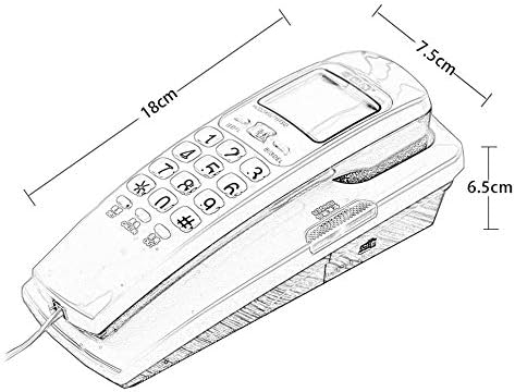 QTQHOME Стенен Телефон Стационарен Домашен офис Кабелен Фиксиран Телефон Мода Творчески Малко разширение (Цвят:D)