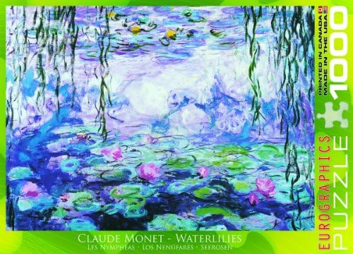 EuroGraphics Waterlilies by Claude Monet 1000 Piece Пъзел