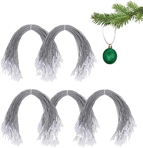 Ahn'Qiraj 500 Бр. Коледен Орнамент Закачалки, с Защелкивающимися Ключалки Въжета за Висящи крепежни елементи Кука Полиестерно