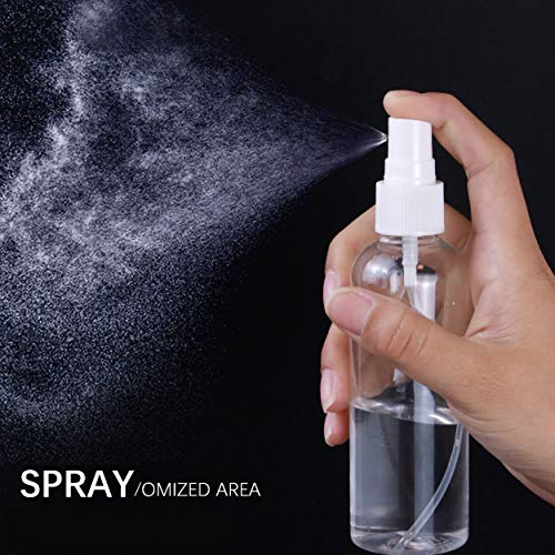Само ти.X Clear spray bottle travel spray bottle refillable cosmotic cantainers for makeup skincare лосион portable plastic small spray bottle 6pcks(3.38 oz/100ml)