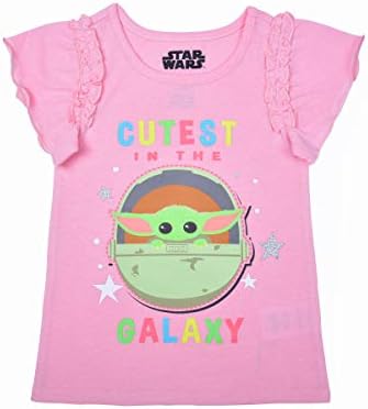 STAR WARS Lucasfilm The Child гърлс 3 Pack Baby Йода Тениски с Къс Ръкав и Гамаши за Деца