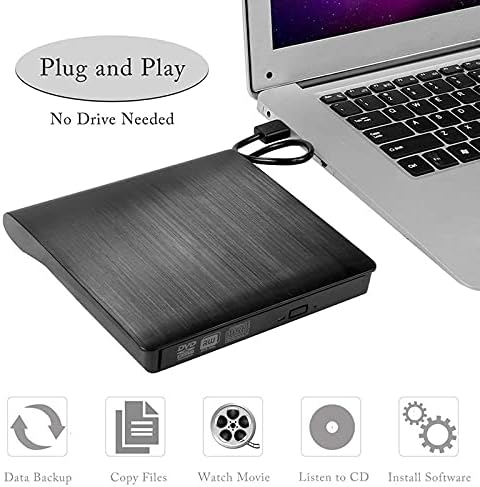 JINDAO Laptop Drive External DVD DriveExternal DVD Drive Slim Hard Plastic USB 3.0 Sata 9.5 Mm DVD Enclosure Записвачка