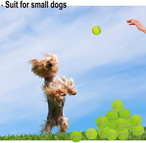 LUCKYERMORE Dog Tennis Balls 20 Pack Пет Tennis Ball for Small Dogs Premium Fetch Toy Нетоксичен Неабразивный Материал