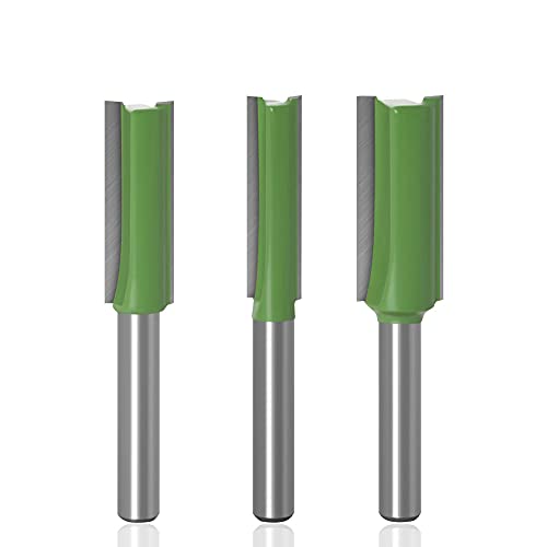 1-7pcs 6mm 1/4 inch Shank Single Double Flute Straight Bit Milling Cutter for Wood Tungsten Carbide Router Bit Woodwork