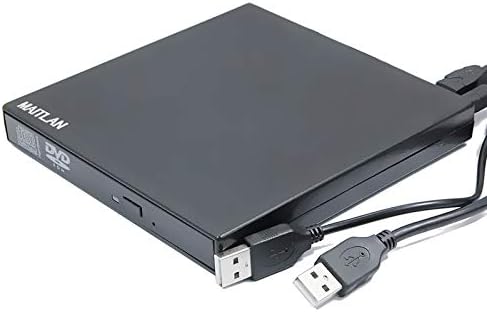 Външен USB DVD/CD Плейър, Преносим Оптично Устройство, DVD-ROM Combo Четец 24X CD-RW Записващо устройство за Asus VivoBook