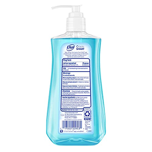 Dial Антибактериален течен сапун за ръце, Изворна вода, 11 унции (опаковка от 4 броя)