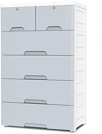 Лесен шкаф с 5 чекмеджета Детски скрин Гардероб за съхранение с Ключалки Детска стая, Кабинет, Антре Преносим Шкаф за