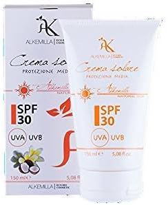 ALKEMILLA - Слънцезащитен крем SPF 30 Висока Защита - Подхранващ и успокояващ Предотвратява преждевременното стареене на кожата - 150 мл