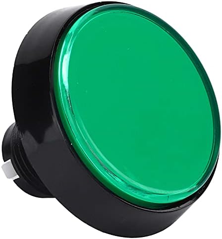 Преминете на бутона Vbestlife, бутон 60mm, миниая бутон LED, въртяща се скоба, дълъг срок на годност, голяма кръгла равнина, за игралната конзола машини кран, 12V(зелен)