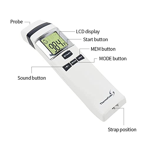 HuBDIC FS-700 Инфрачервен Безконтактен Термометър за Температура, детски и детски Термометър, Цифров Термометър, Тялото