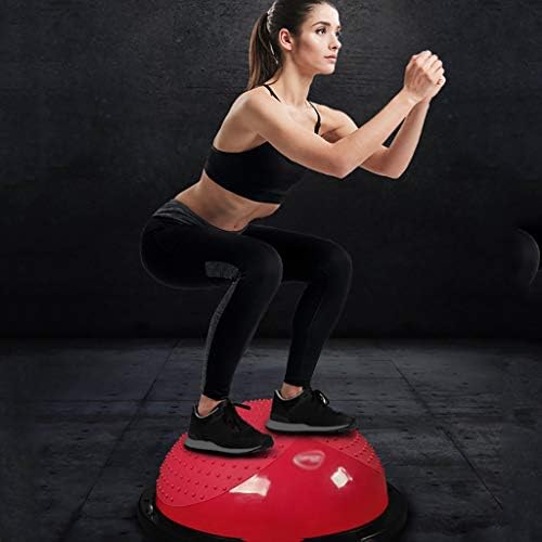 SH-PH Yoga Ball Balance _BOS_ Half Ball Balance Trainer with 2 Еластични Strings for Core Training Home Fitness Strength Exercise Workout Gym,Диаметър: 58 см/22,8 инча (цвят : C)