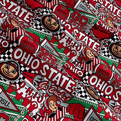 NCAA Ohio State Buckeyes Pop Art Памук, Стеганая Плат в Двора