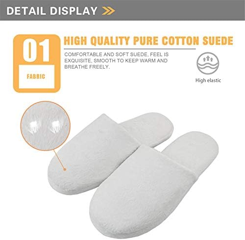 PZZ BEACH Novelty 3D Printed Cotton Slippers for Guests Hotel Home Travel Обувки, Portable Warm Winter