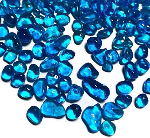 Морски Сини Стъклени Камъни £ 1, Мрамор, Камъчета, Стъклени Скъпоценни Камъни за Пълнители Вази, не са Гладки Стъклени