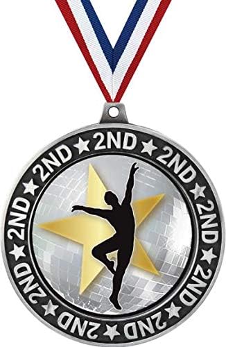 Танци На Второ Място Медалите, 2 3/4 Сребърен Мъжки Балет, Танц Трофей Медал Премията Министър