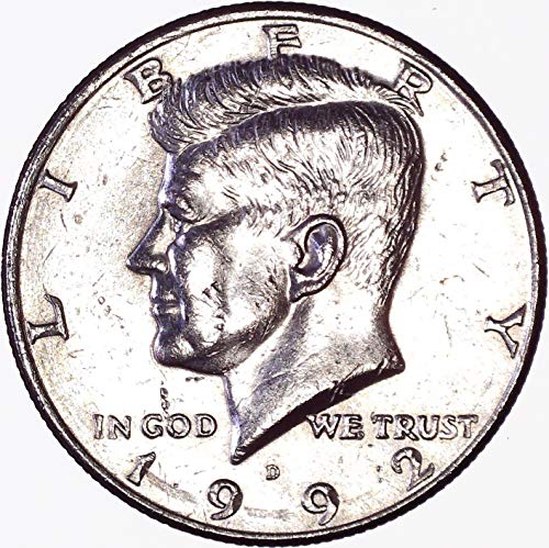 1992 D Kennedy Half Dollar 50C About Uncirculated
