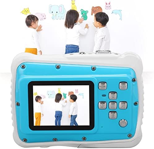 Shanrya Kids Photo Video Camera, 2 инчов Екран 21MP Kids Underwater Camera Blue за Подарък