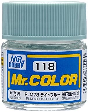 C118 Semi Gloss RLM78 Light Blue 10ml, GSI Mr. Color