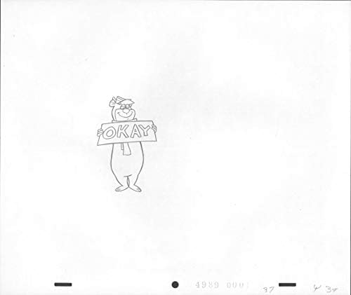 Yogi Bear Animation Production Cel Фигура на Хана Барберы 1980 те години 39