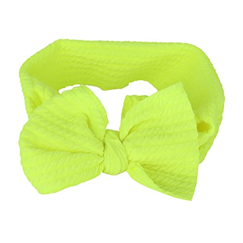 Baby Nylon Headband, Newborn Бебе Toddler Еластични Hairbands Bows and for Child Hair Accessories(Жълт)