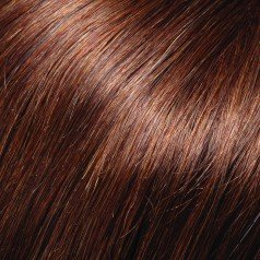 EasiFringe Clip In Бретон Color 8RN Medium Gold Brown - Easihair Renau Wigs Реми Human Hair Monofilament Base Hairpiece 1 pc Face Framing Fringe