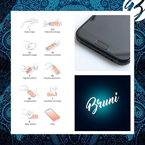 Bruni Screen Protector е Съвместим със Защитно фолио Navitel MR250, Кристално Чиста защитно фолио (2X)