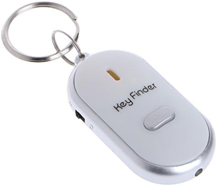 Youngy Key Whistle, White LED Key Finder Локатор Find the Lost Keys Chain Ключодържател Whistle Sound Control