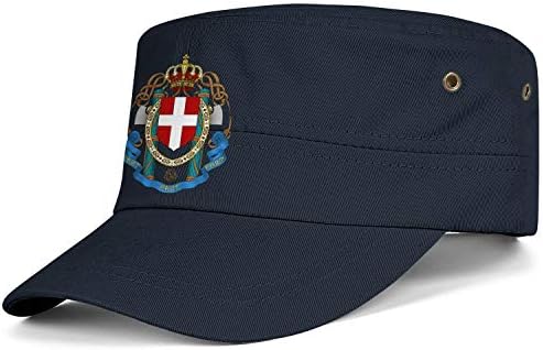 Кадетская армията шапка Италианско Кралство Италия Конституционна Регулируема Бейзболна шапка Реколта Военна плоска горна шапка