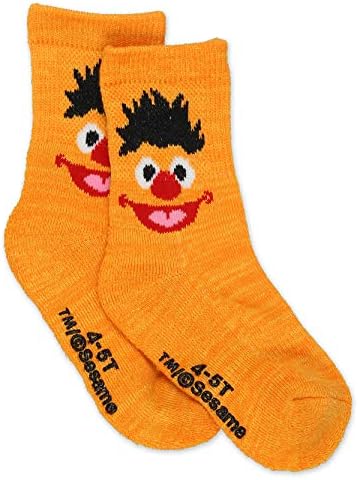 Sesame Street Елмо Boy ' s гърлс Multi Pack Crew Socks with Grippers (Baby/Toddler)
