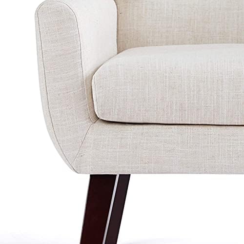 HUIMO Accent Chair, Меко Кресло с Кичурите Копчета, Ленени Тъкани Диванные Столове за Спалня, Дневна, Модерно Удобен Стол