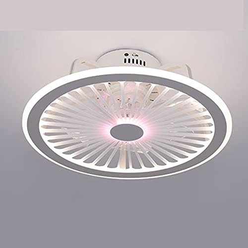 YAYONG Modern Acrylic Fan LED Light Ultra-Thin Оградена Фен Light 3-Speed Invisible Acrylic 3 Blades Low Profile Flush