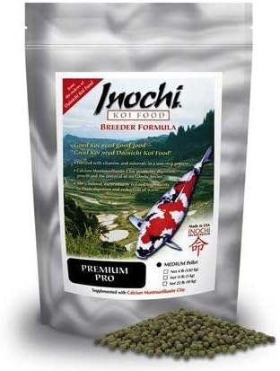 Inochi Premium Pro Koi Food, Средната топчица (22 паунда) от Dainichi