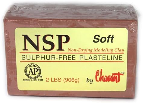 Chavant Clay - НСП Soft Brown - Пластелин за скулптура и моделиране (1/4 калъф)