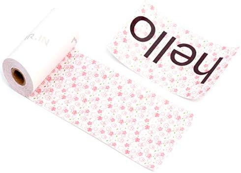 Розовата лента Sakura Вестник за принтер BESHENG M02S Journal, Самозалепващи Термобумага, Декоративни ленти за Планиране,