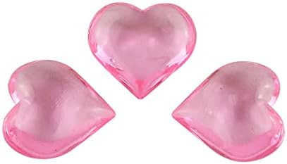 E-изключителна Сърцето на Скъпоценен Камък 110 бр. Розов Акрилен Любовта под Формата На Сърце Кристали, Кристали за Декорация