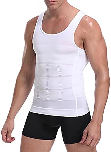 Мъжки Компресиране Риза Контрол На Стомаха За Отслабване Body Shaper Жилетка Тренировка Безпроблемна Гинекомастия Майк