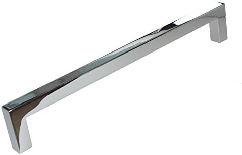 GlideRite Hardware 21683-192-PC-50 Solid Square Slim Cabinet Bar Pulls, 50 Pack, 7.5625, Полиран Хром