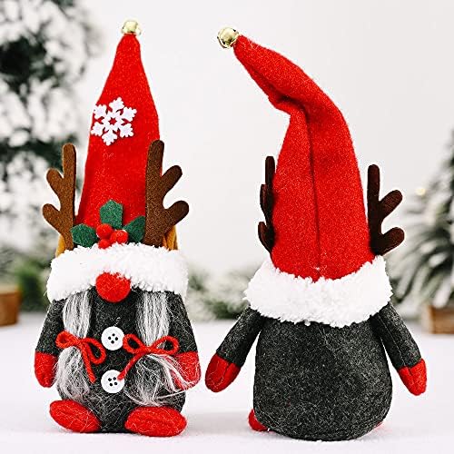 MBR FORCE Коледа Gnomes Decor - Безлични Кукла, Джуджета,Елени, Коледна украса (J-2 ЕЛЕМЕНТА)