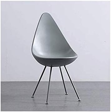 YAYYZ Стол, Тапицирана седалка | Ретро | Трапезни столове - Бял Черен Сив Розов Зелен Син (Цвят : сив)