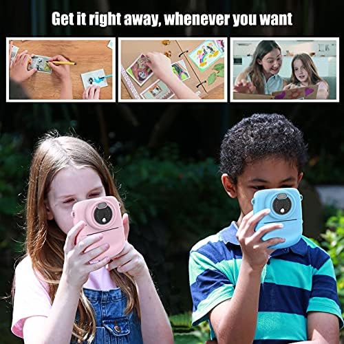 Jacksing Kids Digital Camera, 2000mAh Батерия Kids Toy Camera for Boys and Girls for Kids(Пинк)