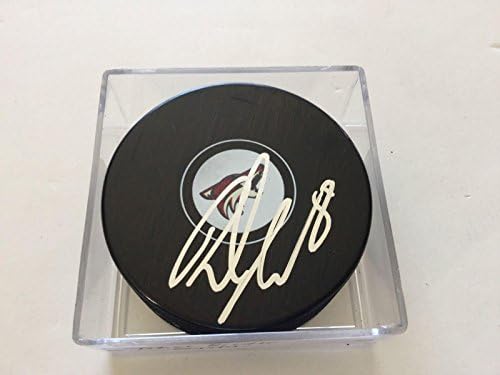 Тобиас Карти подписа хокей шайба Arizona Phoenix Coyotes с автограф a - Autographed NHL Pucks