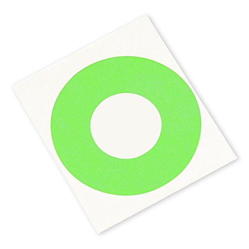 3M 401+ 4OD-1.125ID-100 Високоефективен малярная лента - 4 кръг с дупки 1.125, са нагънати в хартия, зелен цвят (опаковка