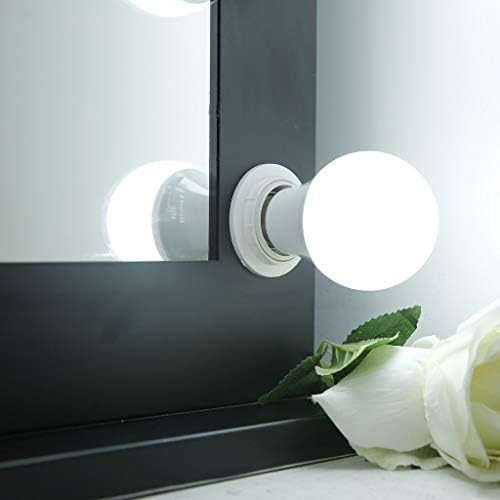 Огледало за красота Суета Грим Огледало с 15 Светодиодни Лампи Сензорен Екран, за Защита на Очите Мека Светлина за фото студио Фризьорски салон Тоалетка Тоалетен ог