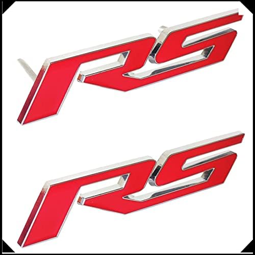 Само ти.X Червено Camaro Решетка, Емблема RS Плюс Стикер RS Иконата е Съвместим с Chevy Camaro Silverado Хром 2 Опаковки от Метал