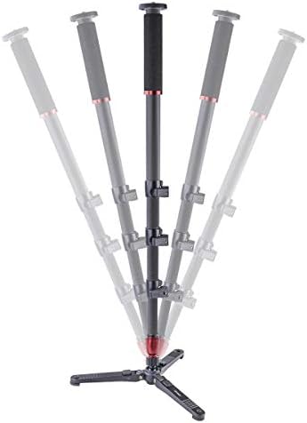 3Pod Orbit 4-Section Carbon Fiber Handheld Monopod Stick for DSLR Photo & Video,Sports Cameras, Fluid Base Tripod Legs