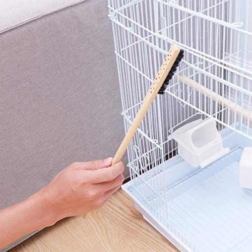 POPETPOP Пет Cleaning Brush Bird Cage Cleaning Tool Handle Long Cleaning Brush Пет Cage Accessories Bird Supplies for