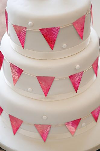 Pink Birthday Cake Banner PRINTABLE Digital Download